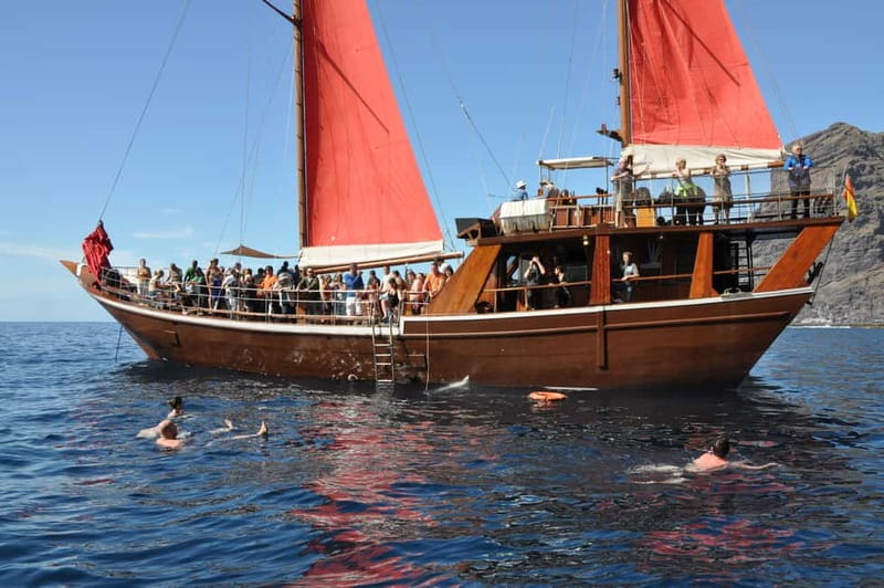 Adeje: Whale Watching, Lunch & Swim Stop at Los Gigantes - Lunch, drinks, and the onboard mood