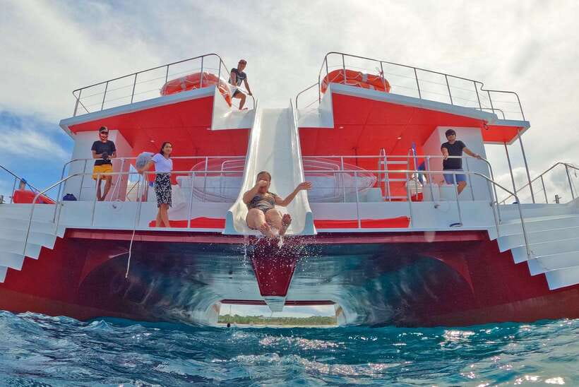 Boracay: Red Whale Party Cruise w/ Snacks & Water Activities - Snacks and drinks on the Red Whale