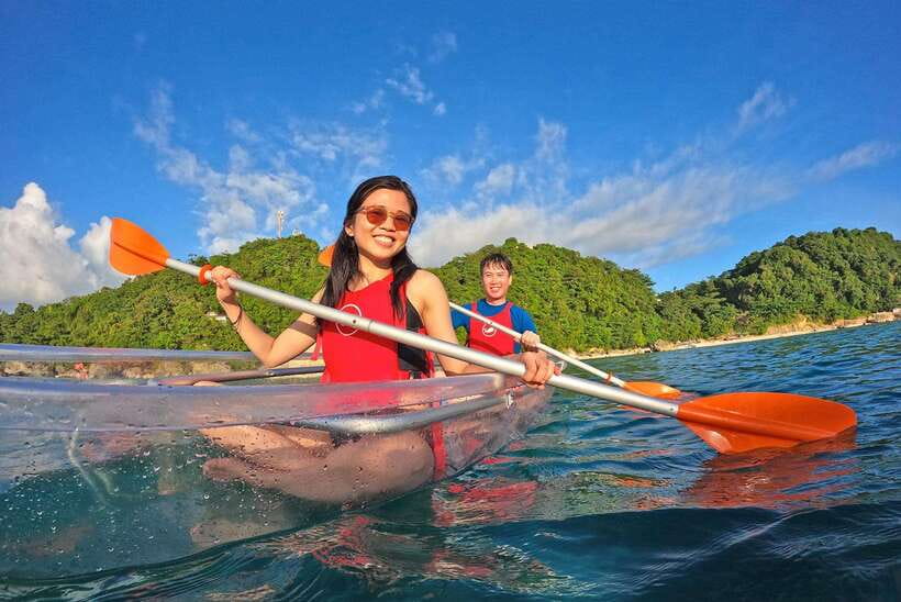 Boracay: Red Whale Party Cruise w/ Snacks & Water Activities - Kayaks, paddleboards, and the water slide