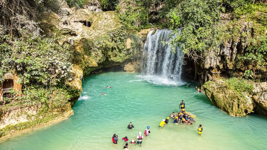 Cebu: Whale Shark Snorkeling & Kawasan Canyoning Tour - Lunch with a view of Kawasan Falls