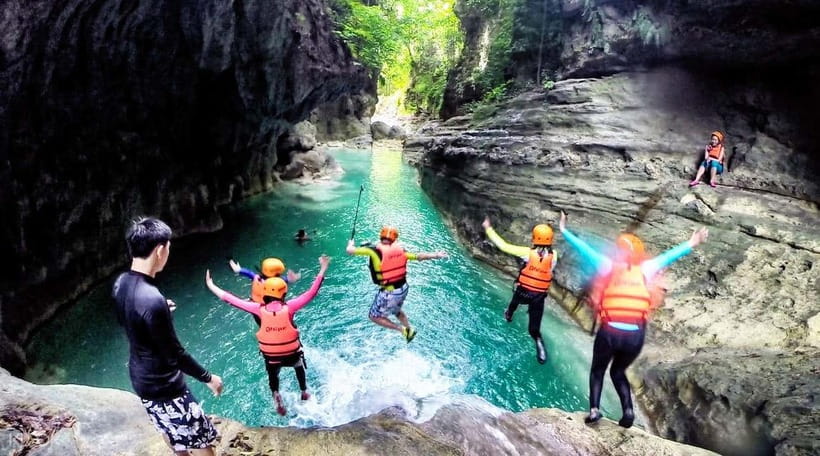 Cebu Whale Shark Swimming & Kawasan Canyoneering Group Tour - Kawasan Falls, or the Kabutongan replacement