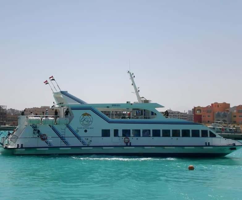 Hurghada: Orca Hyperion Semi-Submarine Tour with Snorkeling - The submerged cabin and Red Sea views