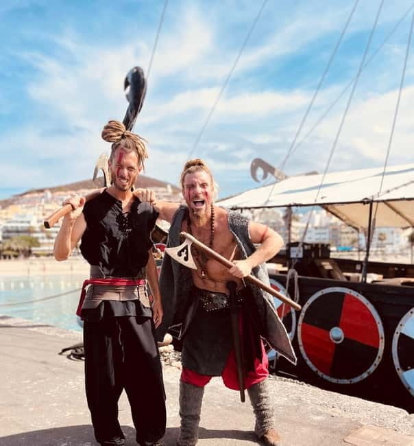 Los Cristianos: Whale Watching Cruise w/Swim Stop & Drinks - Viking stories, face paint, and family entertainment