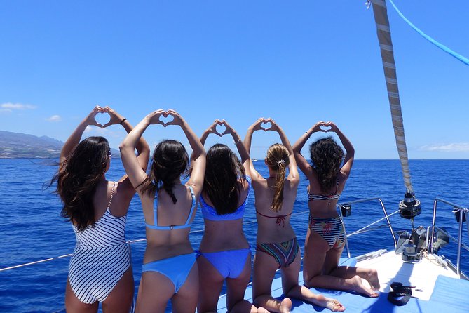 Los Gigantes Whale Watching Charter by Sail Boat - Sailing beneath the cliffs of Los Gigantes