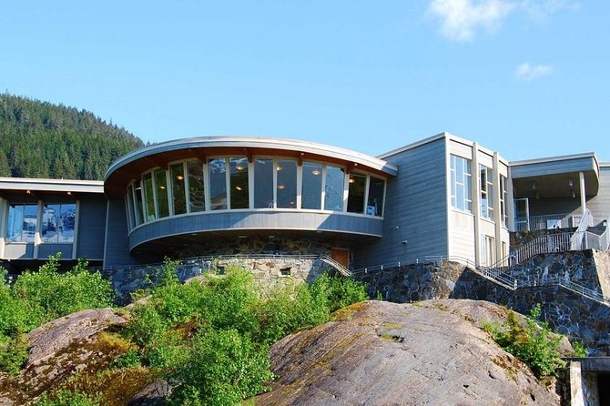 Mendenhall Glacier Visitor Center and Ultimate Whale Watch Combo - Meeting beneath the Goldbelt Tram