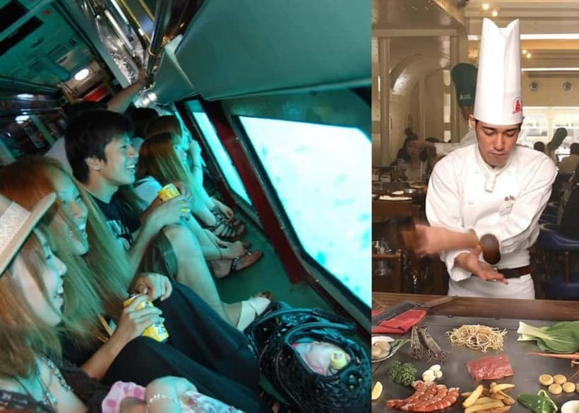 Naha: "Orca" Spotting Glass Bottom Boat & Sam’s Famous Steak - Seeing Okinawa from below the Orca