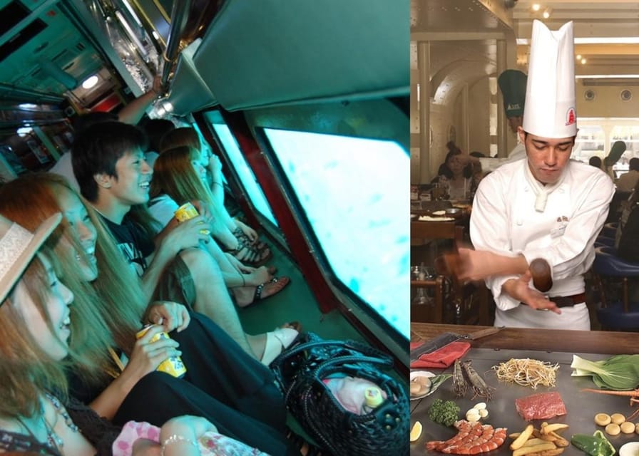 Naha: "Orca" Spotting Glass Bottom Boat & Sam’s Famous Steak - The boat schedule and the real time commitment
