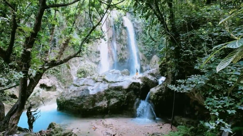 Oslob: Whale Sharks, Inambakan Falls & Moalboal Sardines - Inambakan Falls brings fresh water and shade