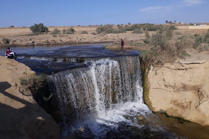 over day safari trip to whales valley fayoum oasis - Wadi Rayan Falls: the first change of scenery