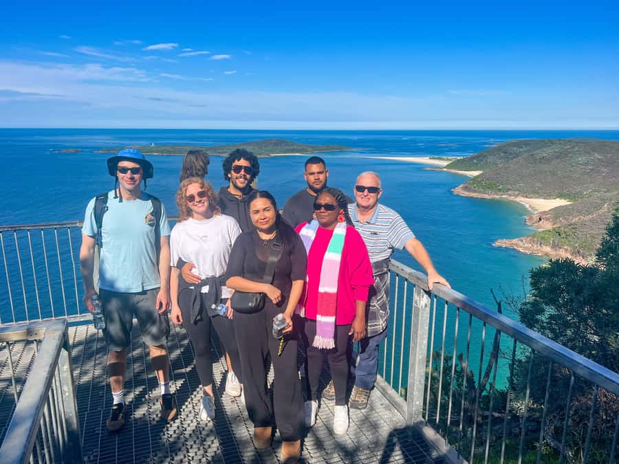 Port Stephens, from Newcastle: Whales, hike & sand dunes! - Climbing Mount Tomaree for the big view