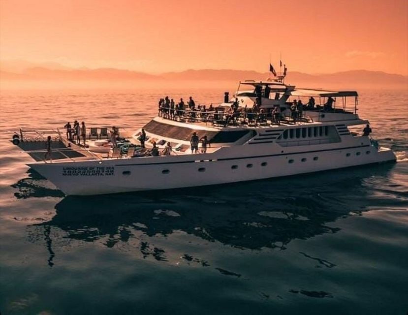 Puerto Vallarta: Mega Yacht Whale Watching Sunset Cruise - A large yacht instead of a packed excursion boat