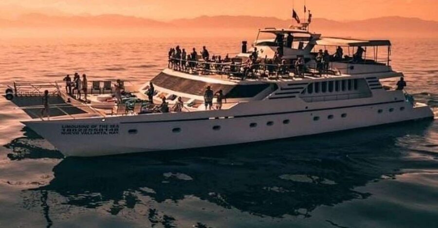 Puerto Vallarta: Mega Yacht Whale Watching Sunset Cruise - Boarding at either Chica Locca pier