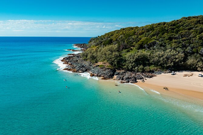 Rainbow Beach: Whale Watching Ocean Kayak Tour & Beach 4X4 - Arriving at Double Island Point