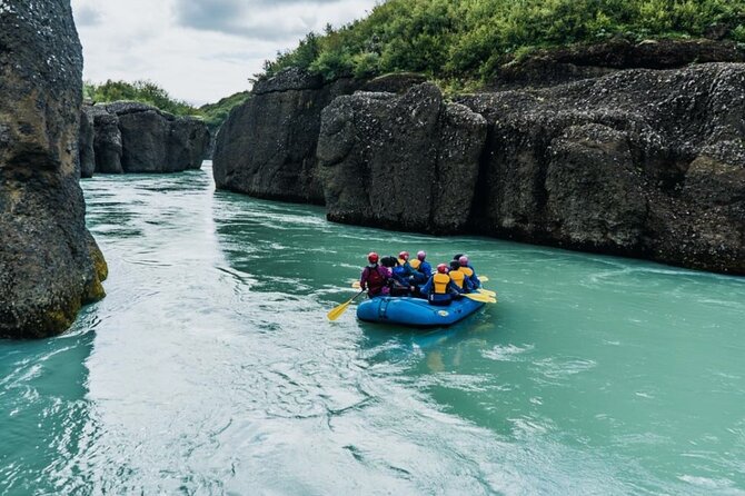 Reykjavik Whales & White Water Rafting Adventure - Paddling the Hvítá River