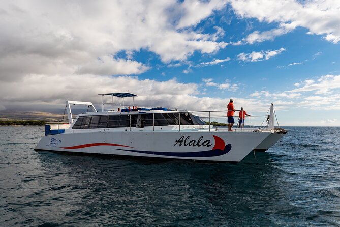 Sunset Cruise with the Whales on our Power Catamaran - Leaving Kawaihae as the sun drops