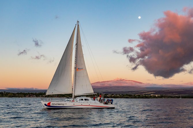 Sunset Cruise with the Whales on our Sailing Catamaran - Drinks, pupu, and a comfortable two hours