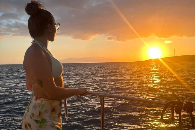 Whale and Dolphin Watching Catamaran with Transfer and Buffet - The swim and snorkeling stop
