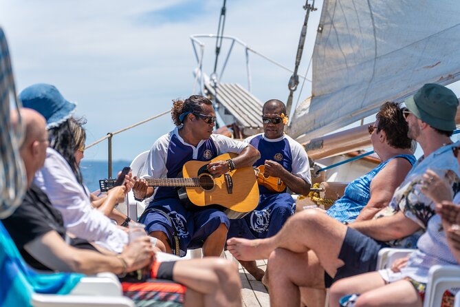 Whale's Tale Day Cruise from Port Denarau - Crew service, music, and the social mood