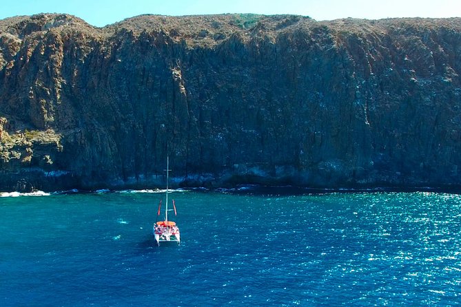 Whale watching and listening Eco-Catamaran Tour with Food Tasting - Leaving Puerto Colón for the south coast
