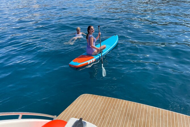 Whales and Dolphins excursion on a Luxury Yacht in Canary Islands - Anchoring near Los Cristianos for swimming